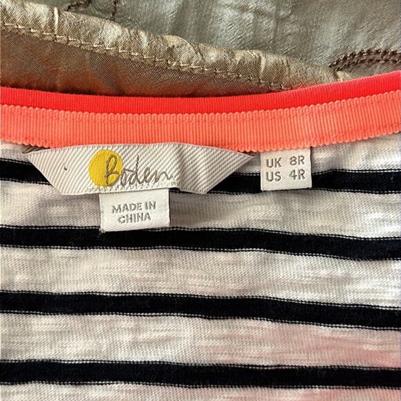 Boden | Striped Cotton Dress Size 4R - Picture 5 of 10